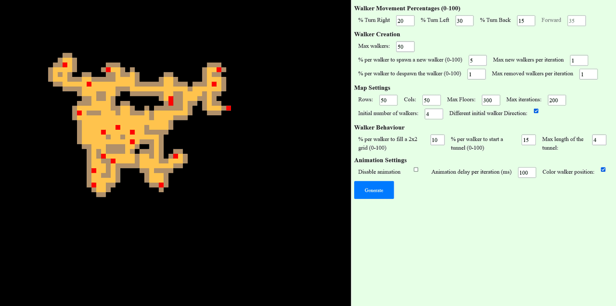 Nuclear Throne-like Map Generator